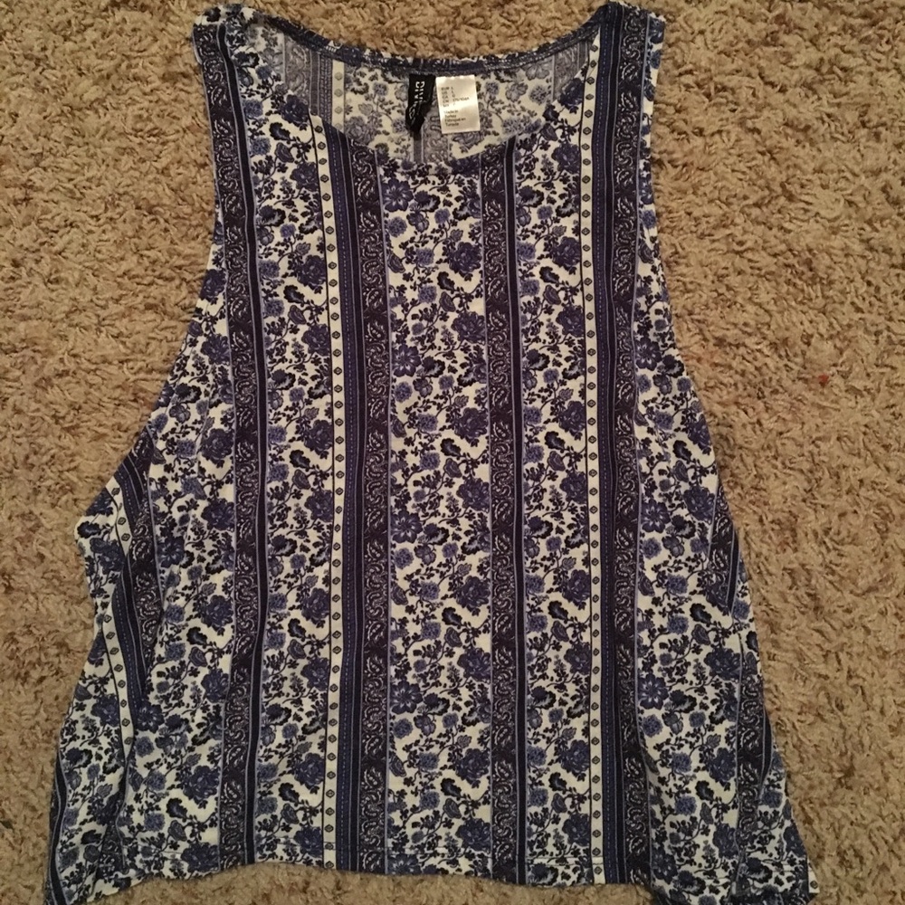 Blue/purple tank top H&M